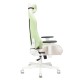 Кресло игровое Бюрократ Zombie EPIC PRO Fabric ткань белый/зеленый