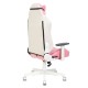 Кресло игровое Бюрократ Zombie EPIC PRO Fabric ткань белый/розовый