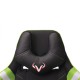 Кресло игровое Бюрократ Zombie VIKING 4 AERO ткань/экокожа черный/салатовый