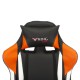 Кресло игровое Бюрократ Zombie VIKING TANK экокожа черный/оранжевый/белый