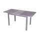 Стол обеденный Домотека Диско ПР КРМ 87 СБ 04 СБ серый бетон/керамогранит под серый мрамор
