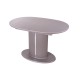 Стол обеденный Домотека Румба О-1 КМ 07 СМ 06-1 СМ серый матовый/серый искусственный камень