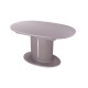 Стол обеденный Домотека Румба О-2 КМ 07 СМ 06-2 СМ серый матовый/серый искусственный камень
