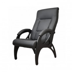 Кресло Мебелик Бергамо черный/венге