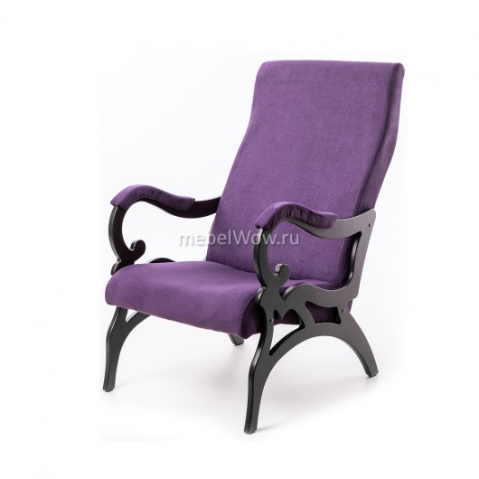 Кресло Мебелик Венеция фиолетовый/венге