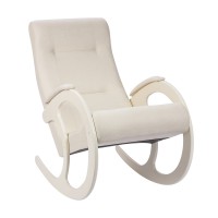 Кресло-качалка Мебелик Блюз мальта 01/молочный дуб