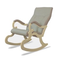 Кресло-качалка Мебелик Венеция крем/дуб шампань