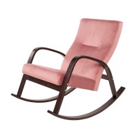 Кресло-качалка Мебелик Ирса венге/пудровый