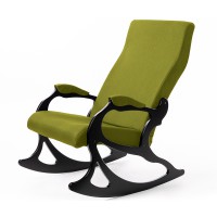 Кресло-качалка Мебелик Санторини лайм/венге