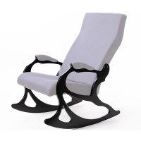 Кресло-качалка Мебелик Санторини серый/венге