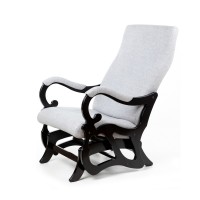 Кресло-маятник Мебелик Венеция серый/венге