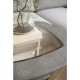 Стол журнальный Мебелик Мельбурн со стеклом серый бетон/дуб сонома