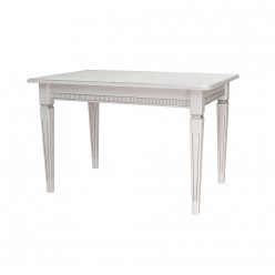 Стол обеденный Мебелик Васко В 87Н белый/серебро