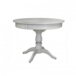 Стол обеденный Мебелик Моро 04 белый/серебро