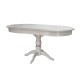 Стол обеденный Мебелик Тарун 4 белый/серебро