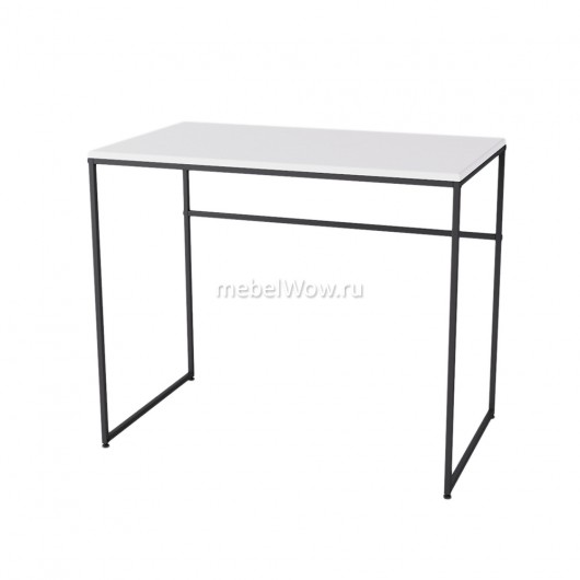 Стол письменный Мебелик Компакт белый/черный