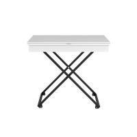 Стол трансформируемый Мебелик Андрэ Loft белый/черный