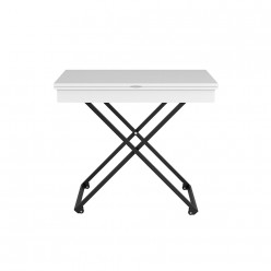 Стол трансформируемый Мебелик Андрэ Loft белый/черный