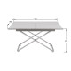 Стол трансформируемый Мебелик Андрэ Хром серый бетон/хром
