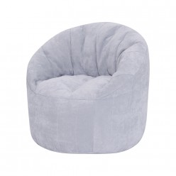 Кресло-мешок DreamBag Пенек Детский микровельвет серый