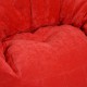 Кресло-мешок DreamBag Пенек Детский микровельвет красный