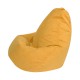 Кресло-мешок DreamBag L велюр желтый