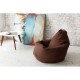 Кресло-мешок DreamBag L велюр коричневый