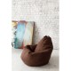 Кресло-мешок DreamBag L велюр коричневый