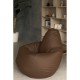 Кресло-мешок DreamBag L экокожа коричневый