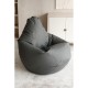 Кресло-мешок DreamBag L экокожа серый