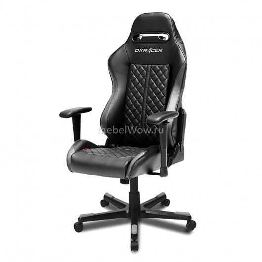 Кресло геймерское DXRacer OH/DF73/N кожа черный