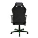 Кресло геймерское DXRacer OH/DH73/NE кожа черный/зеленый