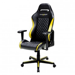 Кресло геймерское DXRacer OH/DH73/NY кожа черный/желтый