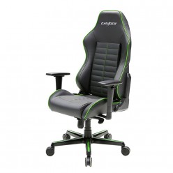 Кресло геймерское DXRacer OH/DJ133/NE экокожа черный/зеленый