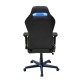 Кресло геймерское DXRacer OH/DM166/NB поливинилхлорид/кожа черный/синий