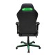 Кресло геймерское DXRacer OH/DM166/NE поливинилхлорид/кожа черный/зеленый