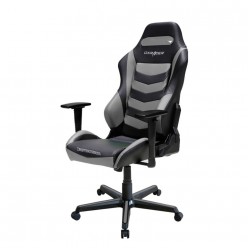 Кресло геймерское DXRacer OH/DM166/NG поливинилхлорид/кожа черный/серый