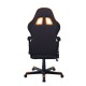 Кресло геймерское DXRacer OH/FD101/NO ткань/кожа черный/оранжевый