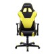 Кресло геймерское DXRacer OH/FD101/NY ткань/кожа черный/желтый