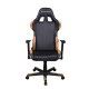 Кресло геймерское DXRacer OH/FD99/NC кожа черный/коричневый