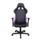 Кресло геймерское DXRacer OH/FD99/NV кожа черный/фиолетовый