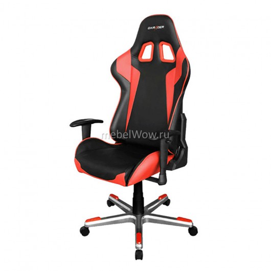 Кресло геймерское DXRacer OH/FE00/NR поливинилхлорид/кожа черный/красный