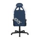 Кресло геймерское DXRacer OH/G8000/BW кожа белый/синий