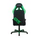Кресло геймерское DXRacer OH/G8000/NE кожа черный/зеленый