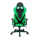 Кресло геймерское DXRacer OH/G8100/NE кожа черный/зеленый