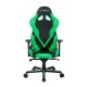 Кресло геймерское DXRacer OH/G8200/NE кожа черный/зеленый