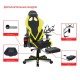 Кресло геймерское DXRacer OH/G8200/NY кожа черный/желтый