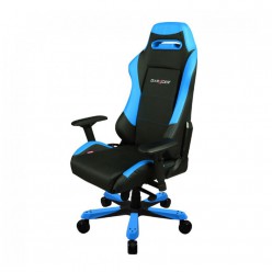 Кресло геймерское DXRacer OH/IS11/NB кожа черный/синий