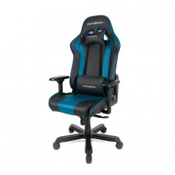 Кресло геймерское DXRacer OH/K99/NB кожа черный/синий