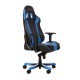 Кресло геймерское DXRacer OH/KS06/NB поливинилхлорид/кожа черный/синий